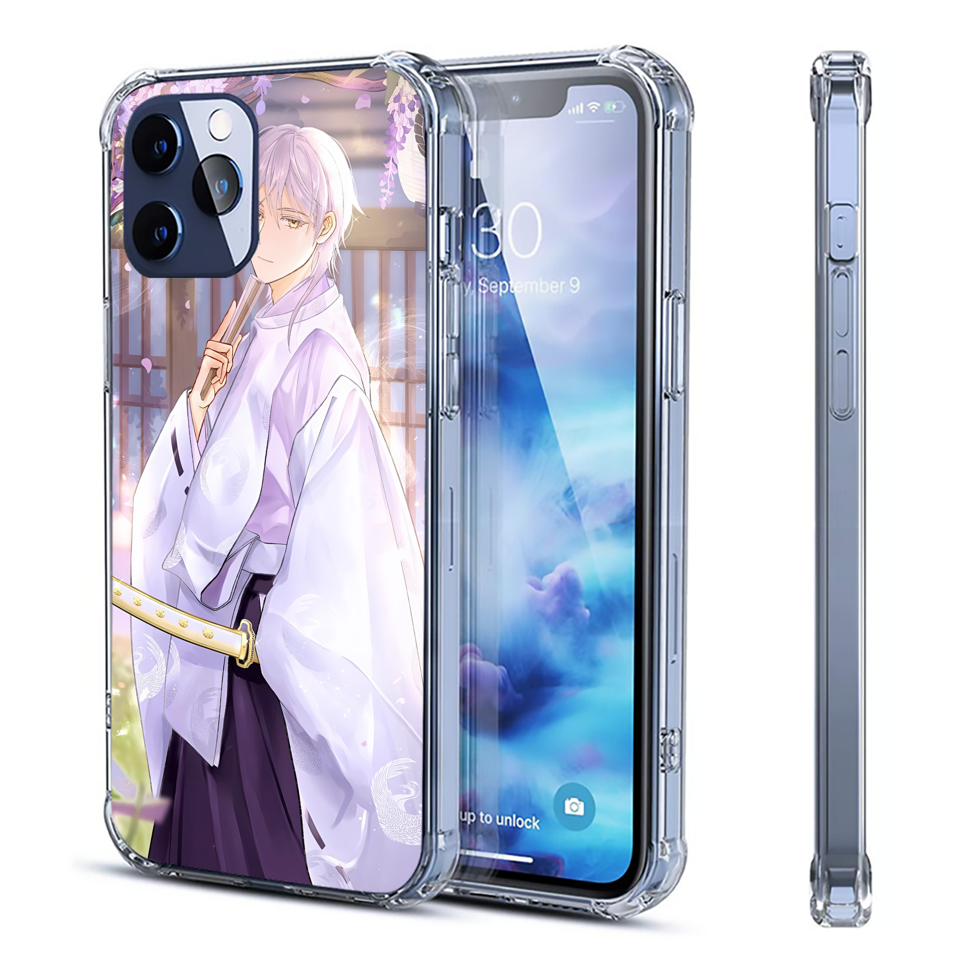 （画像用） 刀剣乱舞 Touken Ranbu 【iPhone 12シリーズ対応】透明スマホケース（クリアソフトケース）